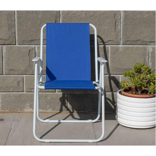 Silla De Playa Plegable Con Reposabrazos De Acero