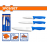 Set X 3 Cuchillos De Cocina Acero Inox Wadfow