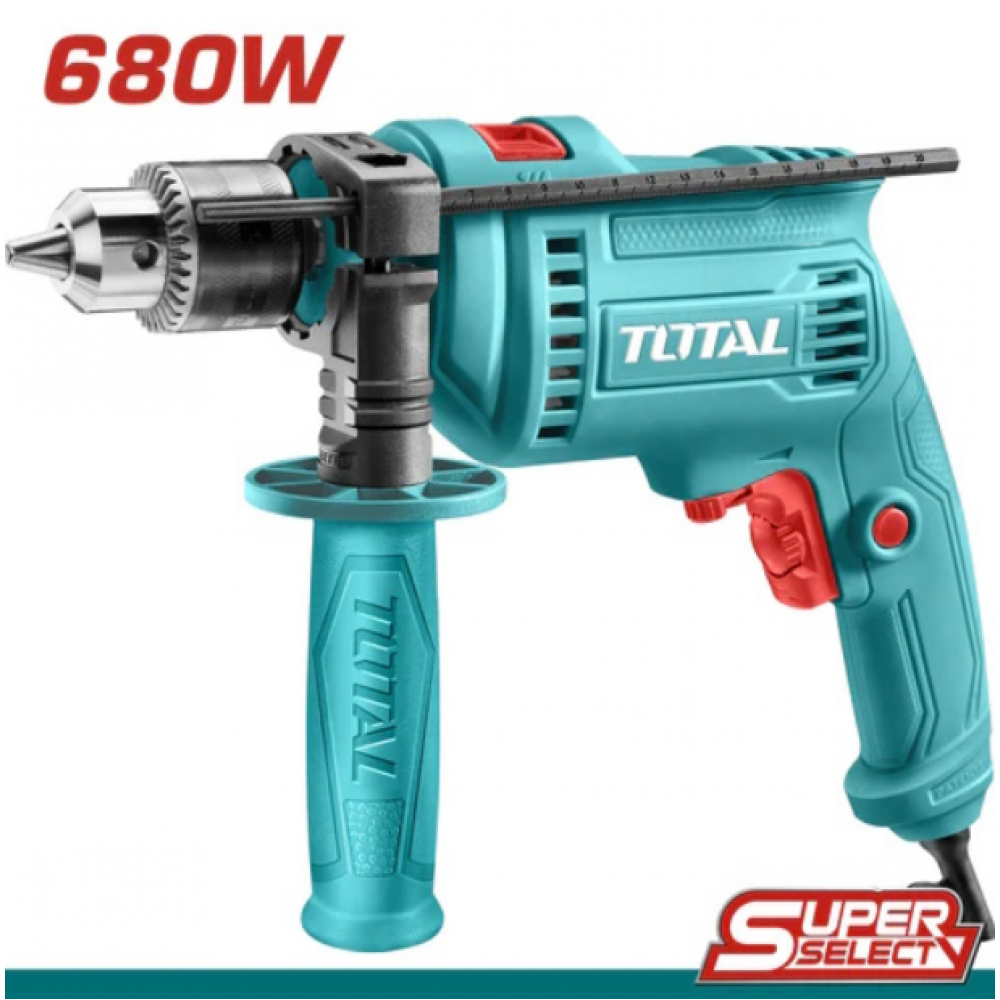 Taladro Percutor Total 13mm Velocidad Variable 680w