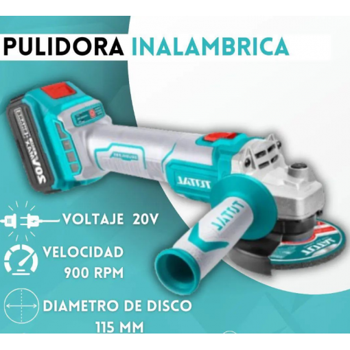 Moladora angular 20 v sin bateria ni cargador