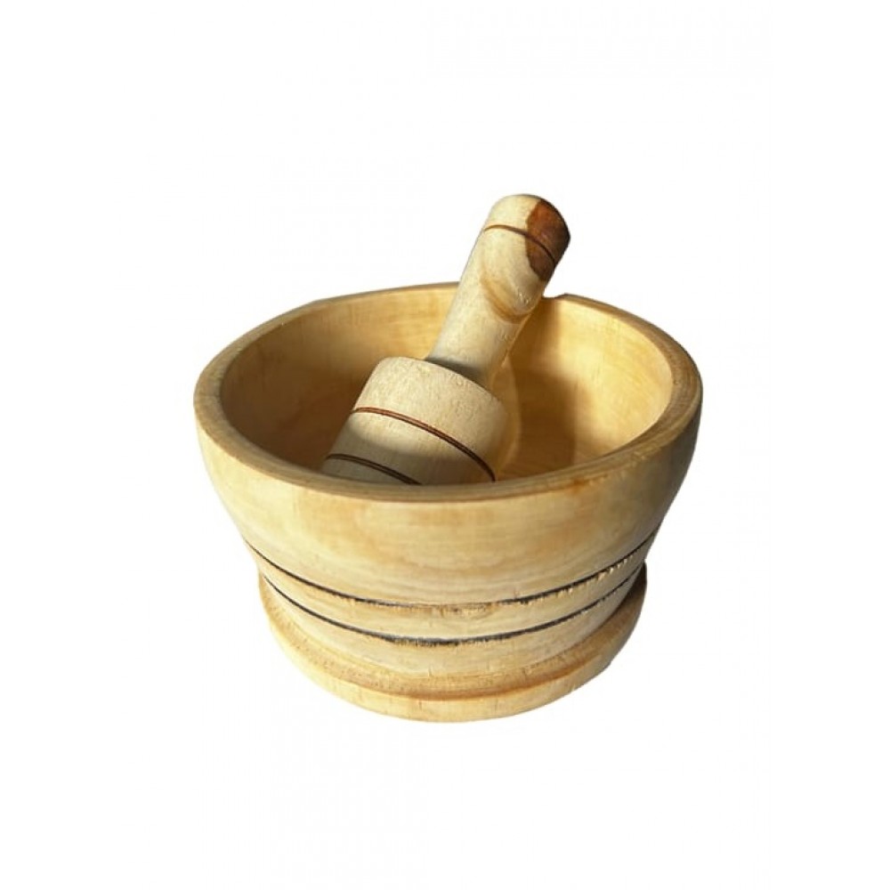 Mortero de madera
