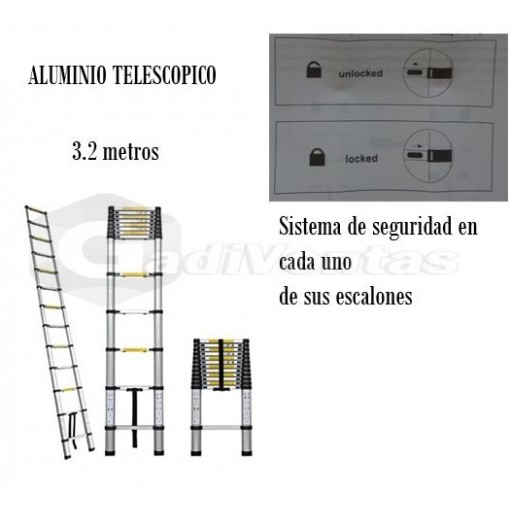 Escaleras Multiuso De Varios Tamaños / Plegable Telescópico