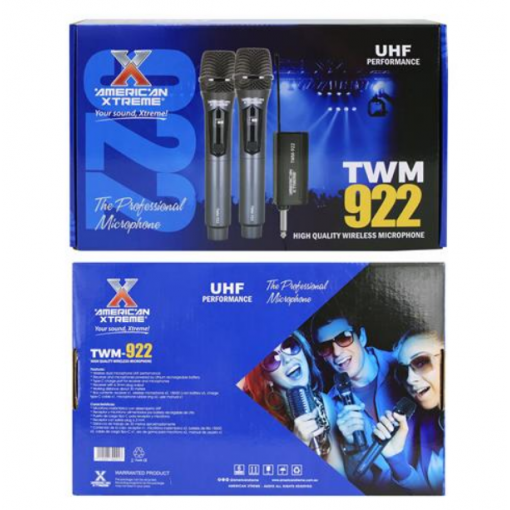 MICROFONO INALAMBRICO DOBLE UHF PERFORMANCE RECARGABLE