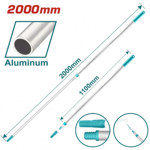 Barra Telecóspica Para Pintar 200 Cm De Aluminio.