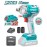  LLAVE DE IMPACTO DADO CUADRADO INALAMBRICA 1/2 CON BATERIA Y CARGADOR TOTAL
