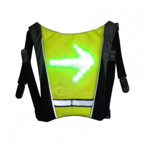 Chaleco De Ciclismo Con Luces Led Con Mando Inalambrico