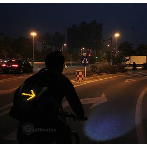 Chaleco De Ciclismo Con Luces Led Con Mando Inalambrico
