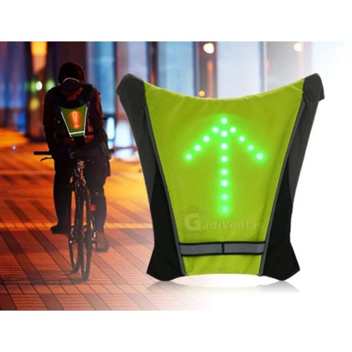 Chaleco De Ciclismo Con Luces Led Con Mando Inalambrico