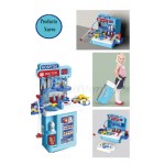 Set De Doctor Tipo Mesa Y Mochila Con Ruedas 4 En 1