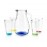 Jarra Vasos De Vidrio Colores Pack 5 Piezas