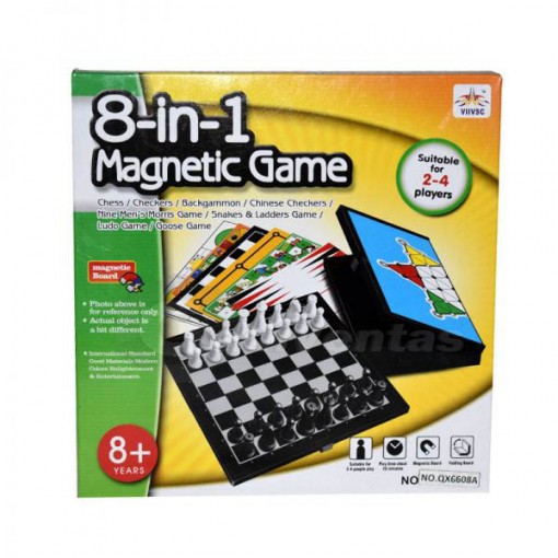 Juego De Mesa 8 En 1, Piezas Magneticas