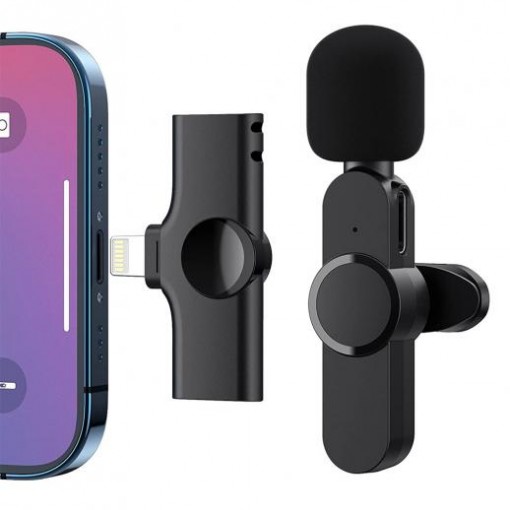Micrófono para iPhone (wireless microphone, microfono de corbáta)