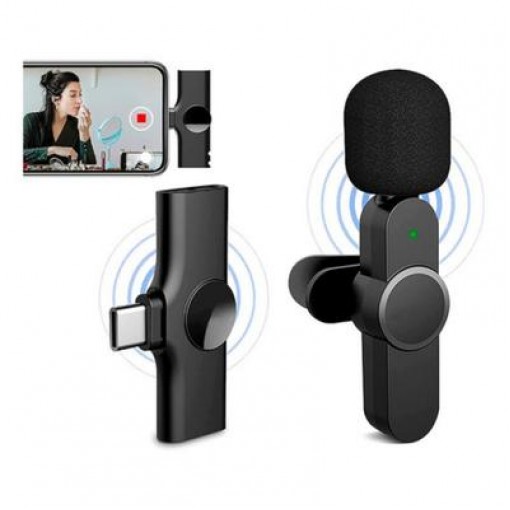 Micrófono Inalambrico para celular tipo C (Wireless, Corbata o Solapa)