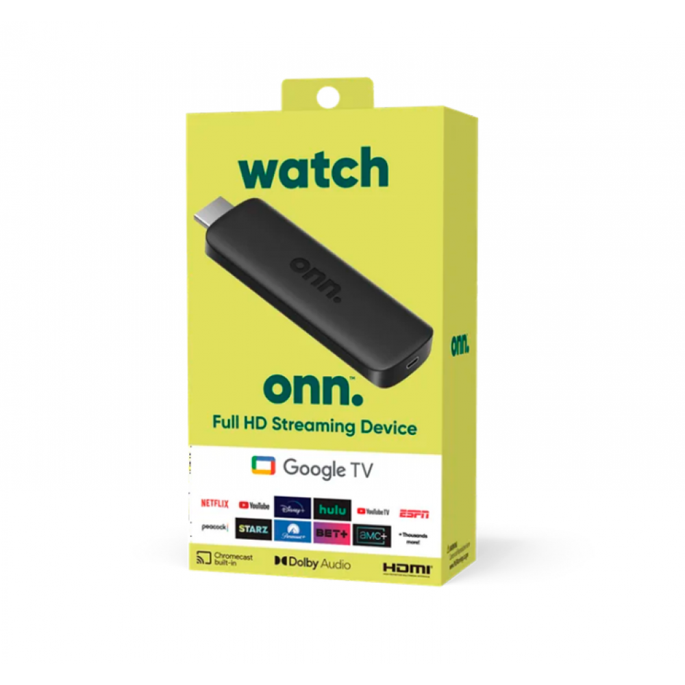 Tv Box Onn Android Tv 2k Fhd Streaming Stick C/ Remoto