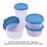 Lonchera 3 Recipientes Y 1 Vaso Color Cian