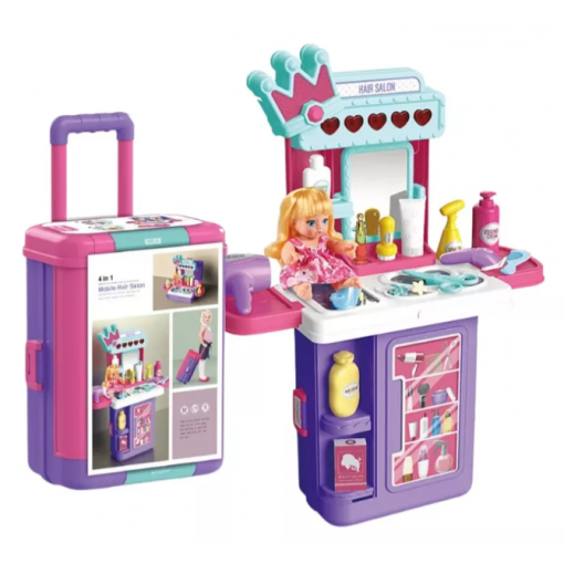 Juguete de peluqueria portatil 4 en 1