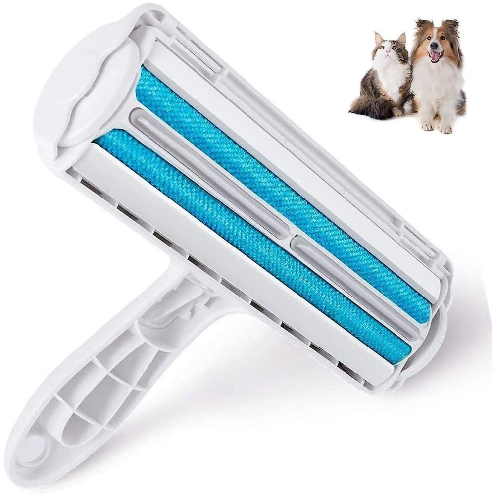 Rodillo Quitapelos De Mascotas Reutilizable Lavable Color Azul