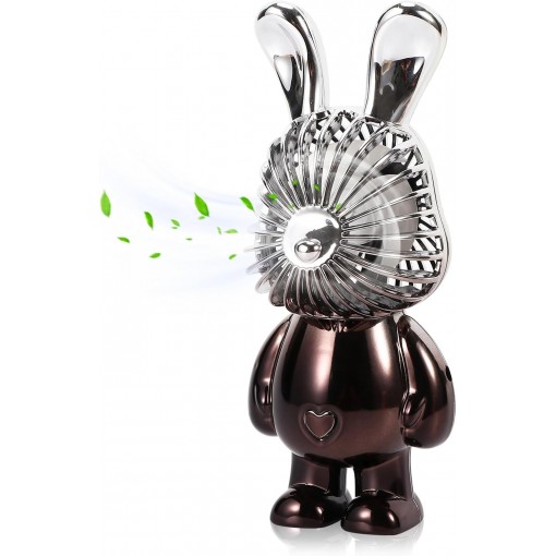 Ventilador De Mano Modelo Conejo, Cargador Usb