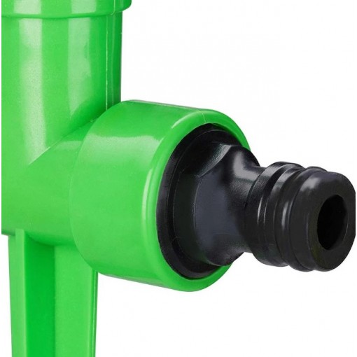 Aspersor de plástico con punta de girasol, rociador decorativo de riego para jardín y césped