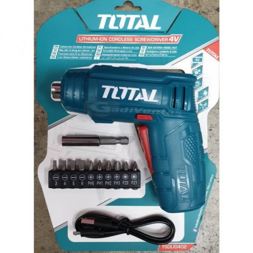 Destornillador Inalámbrico 4v Marca Total