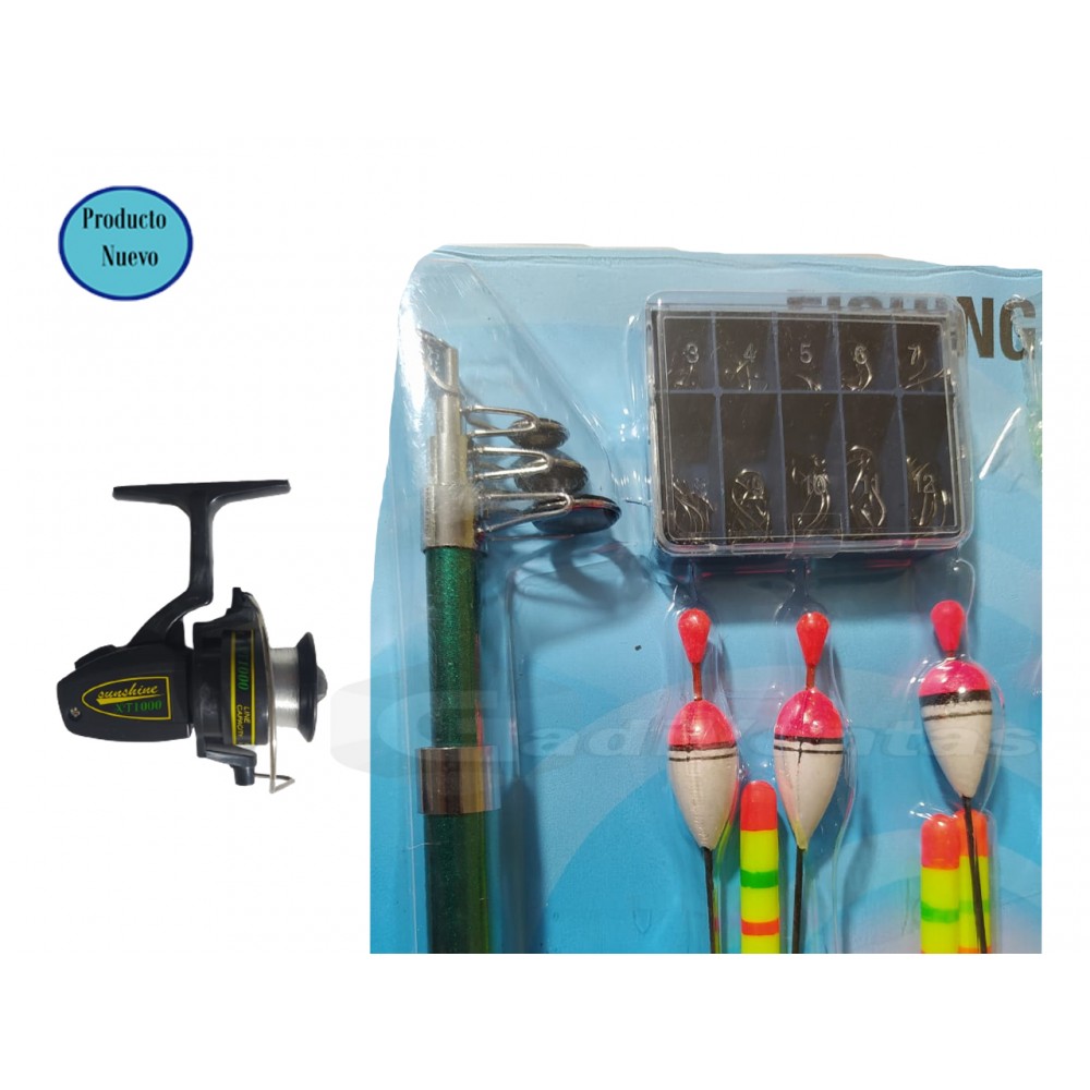 Caña De Pescar De 1.50m Con Accesorios