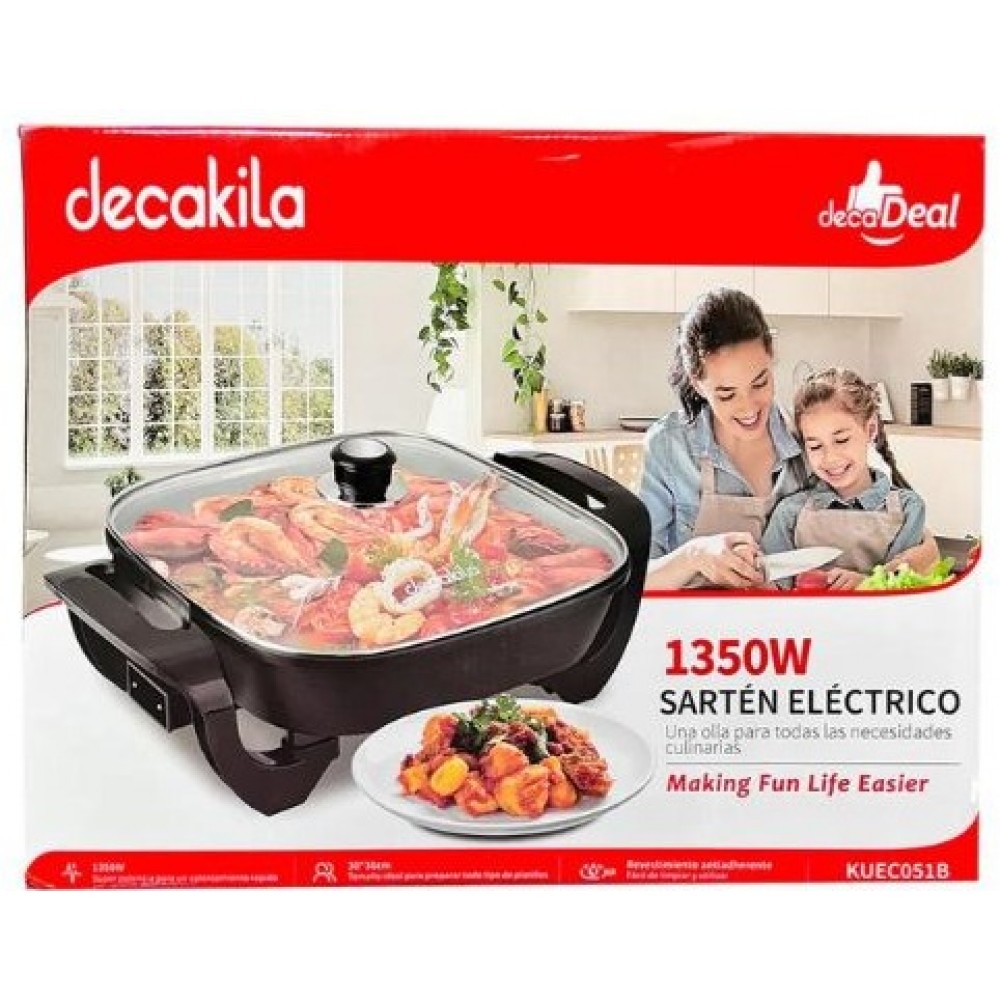 Sartén Eléctrico Decakila 1350W KUECO51B