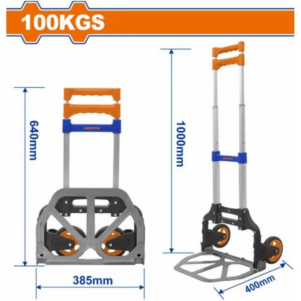 Coche de carga industrial resiste 100 kg