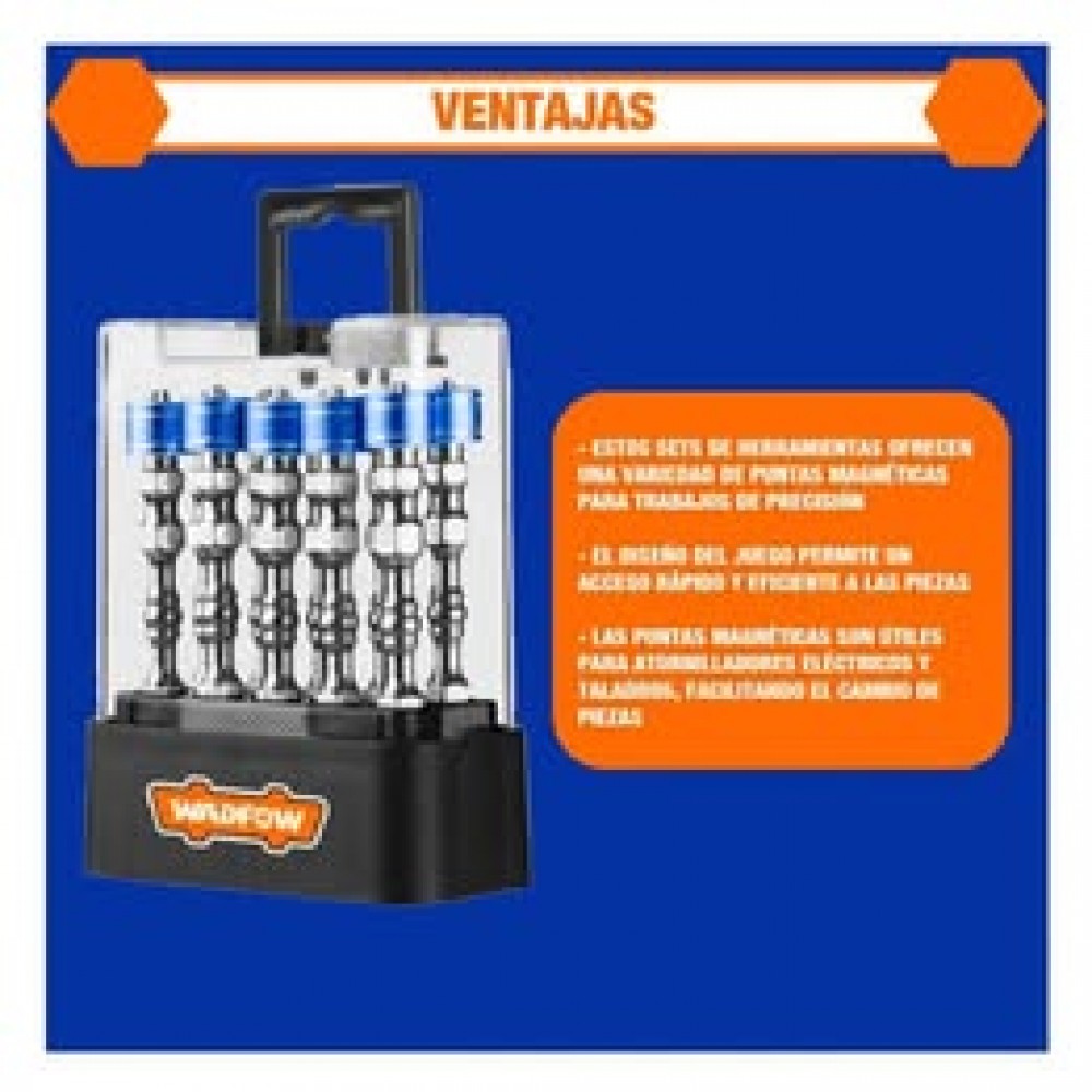 JUEGO DE PUNTAS DE DESTORNILLADOR MAGNÉTICO10PCS 65MM