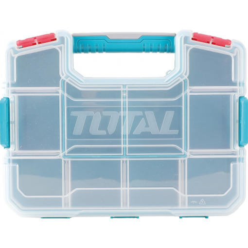 Organizador plástico apilable 12 pulgadas 10 divisiones