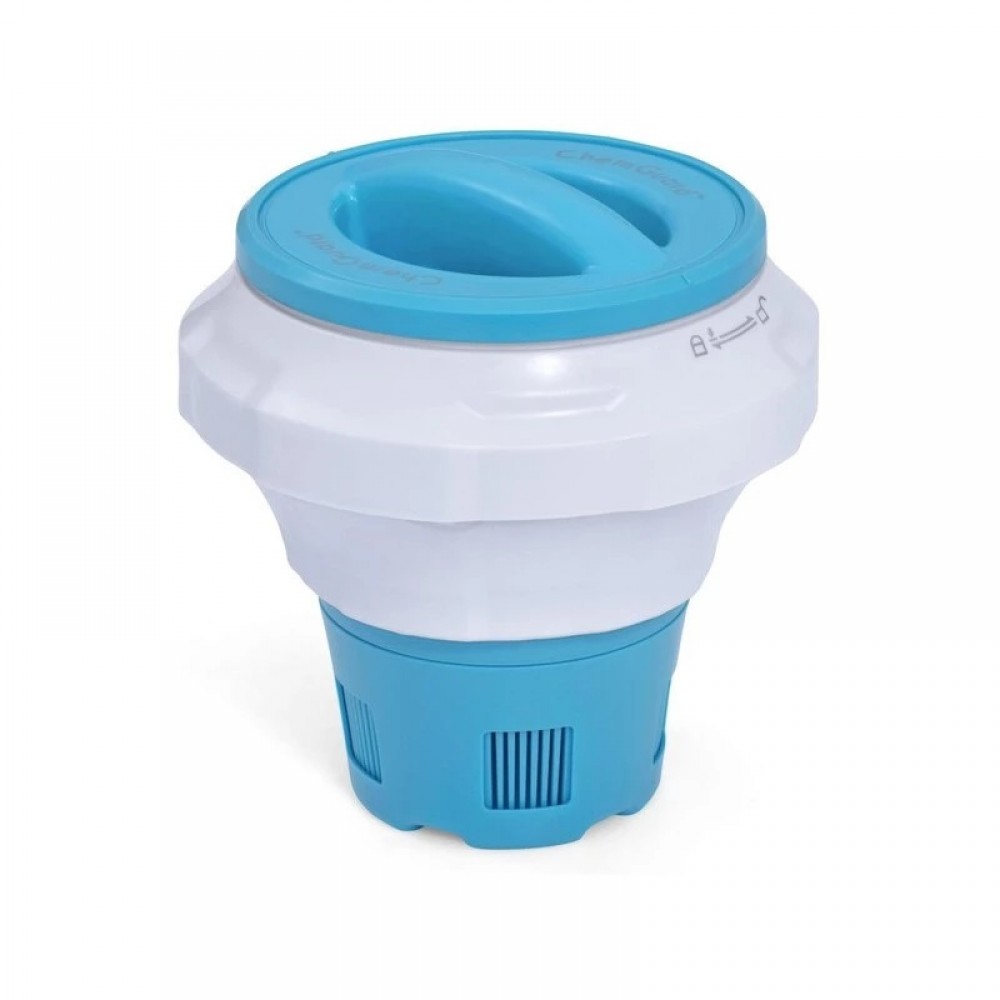 Dispensador De Tabletas De Cloro Con Tapa Yguante Protector