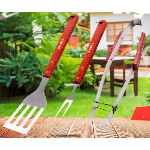 Set De Utensilios Para Barbacoa 3 Piezas DECAKILA