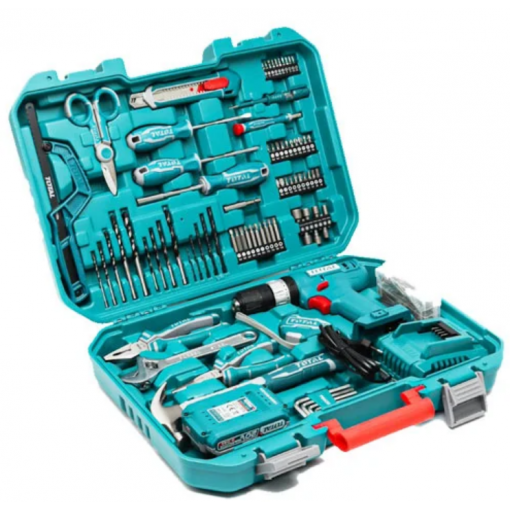 Taladro De Impacto Inalámbrico Mas Herramientas Set 165 Pcz