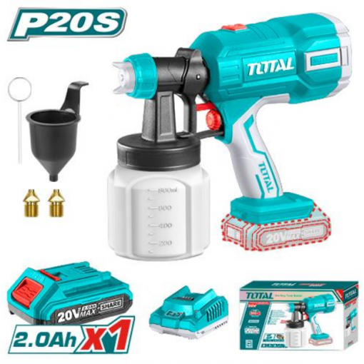 Pistola De Pintar Inalámbrica 20v Bat+ Cargador Total