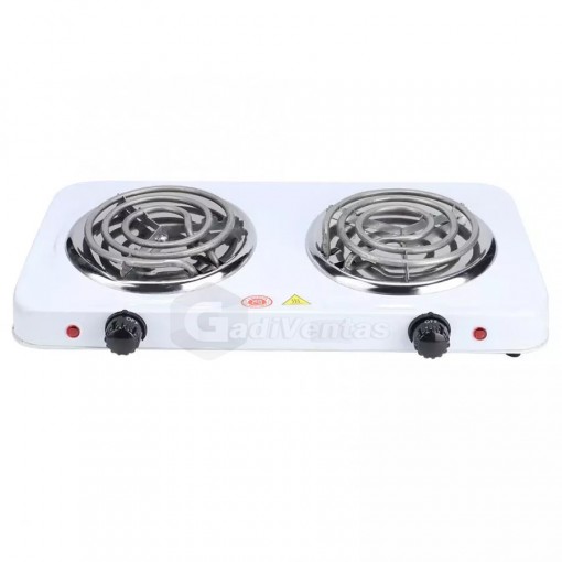 Estufa Electrica 2 Quemadores 2000w Portatil