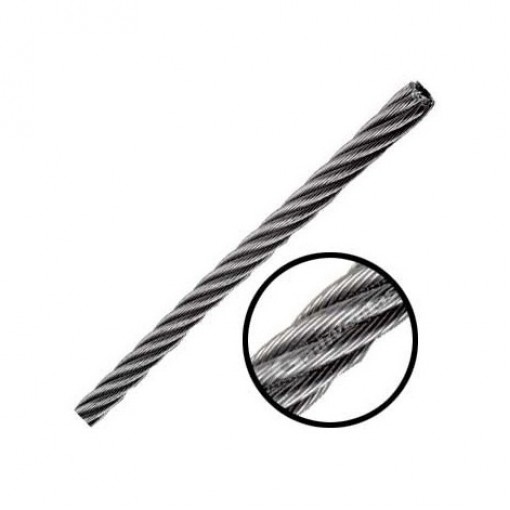 Cable Alma De Acero Galvanizado 1/8