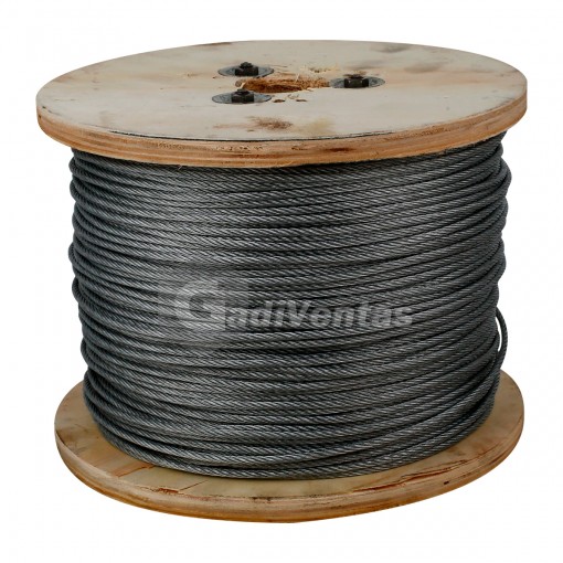 Cable Alma De Acero Galvanizado 1/8