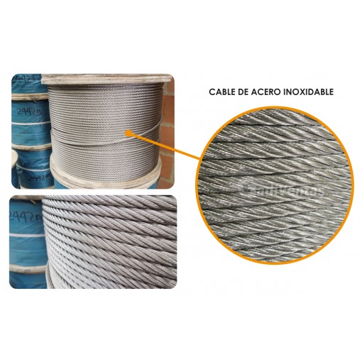 Cable Alma De Acero Galvanizado 1/8
