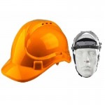 Casco De Seguridad Color Naranja. 8 Puntos De Suspension