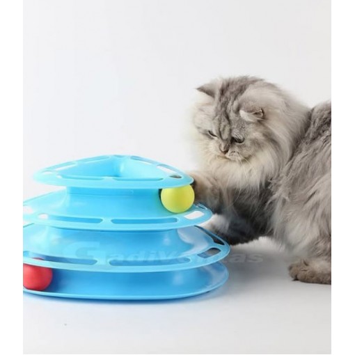 Juguete Para Gatos 3 Niveles con pelotas