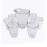 Juego De Jarra Y Vasos 7pz Vidrio Resistente 1.7l