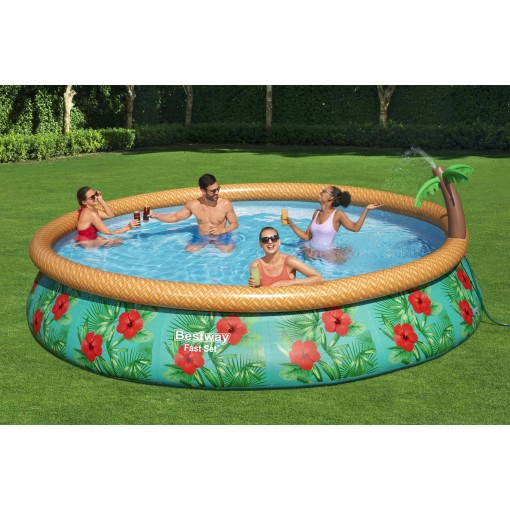 Piscina Inflable Bestway 4.57mx Los 84cm Con Bomba Y Filtro