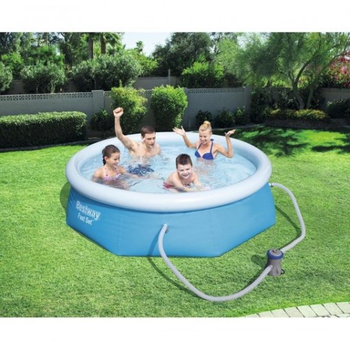 Piscina Circular Bestway 2.44 X.66 Bomba Y Filtro Incluida
