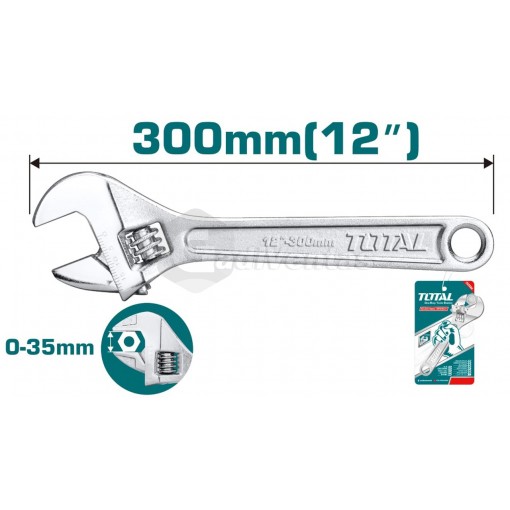 Llave Francesa Ajustable 300mm Industrial