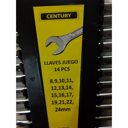 Juego De Llaves Mixta Punta Corona 14 Pcs Century Km6372