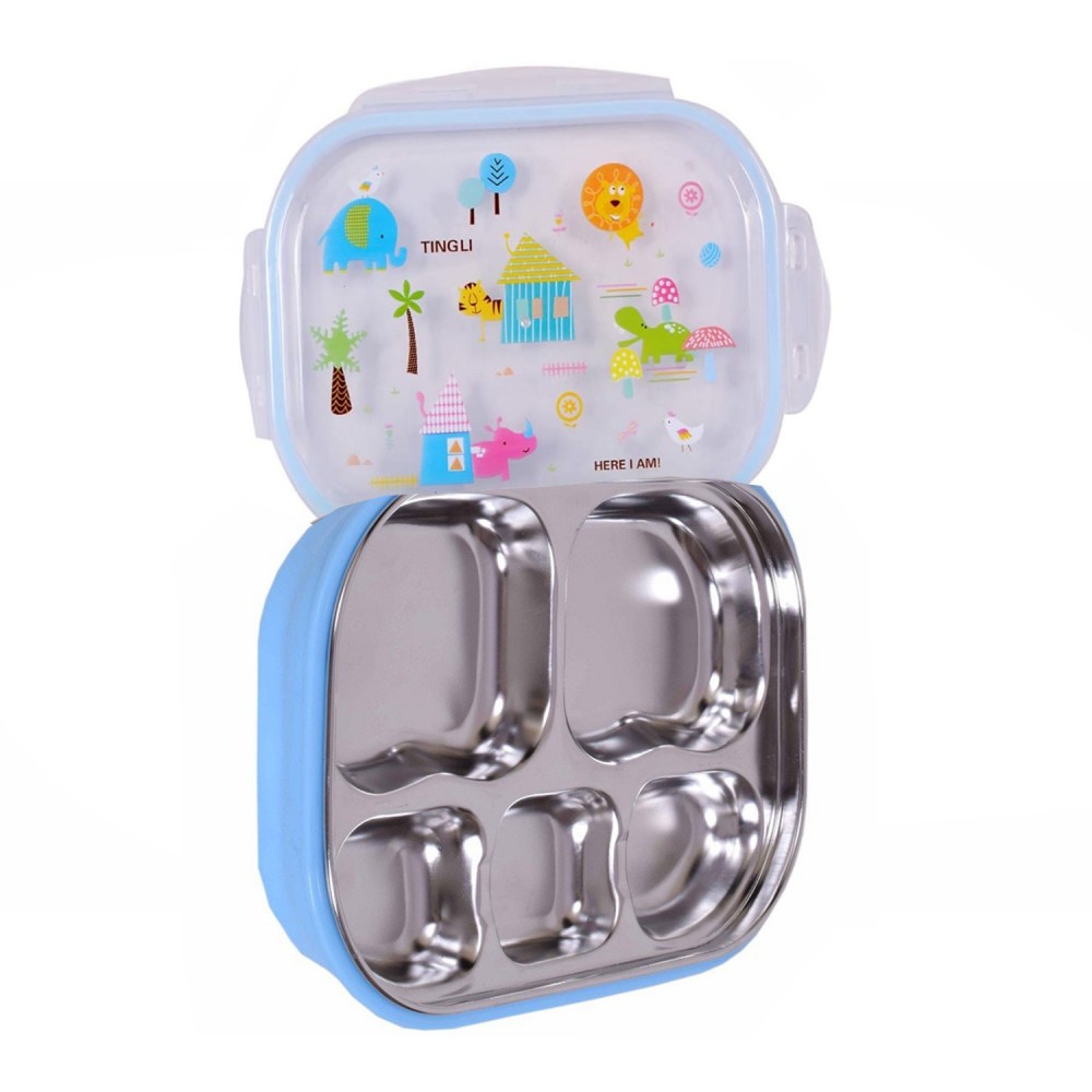 Lonchera de acero inoxidable /Caja de comida para niños