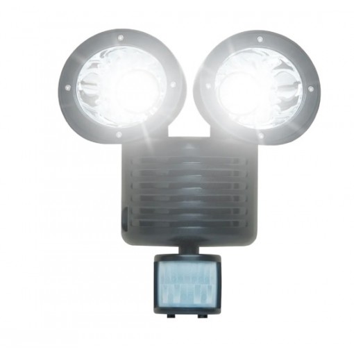 Luz de seguridad solar de doble cabeza Instalación rápida Super brillante Led