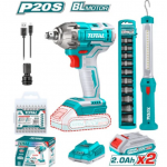 LLAVE IMPACTO (1/2") +1 LAMPARA + DADOS X 10 + 2 BATERIAS Y 1 CARGADOR (TOTAL)