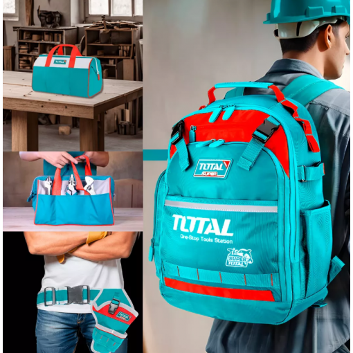 Mochila + Chaleco + Bolso + Portaherramientas Marca Total