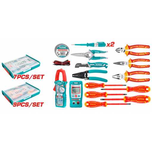 Caja 16 Herramientas Elect. Aisladas Total Tools