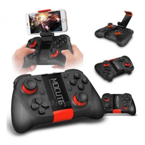 Palanca Inalámbrica Bluetooth Gamepad Mocute 050 Con Soporte
